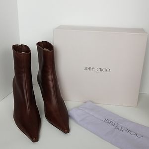 Jimmy Choo Daisy Calf Lthr Bootie Sz 38.5